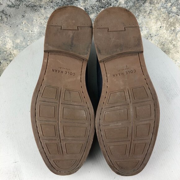 Cole Haan Men's Size 10M Tyler Grand.OS Blue Leather Plain Toe Derby Oxford Shoe - Picture 9 of 12